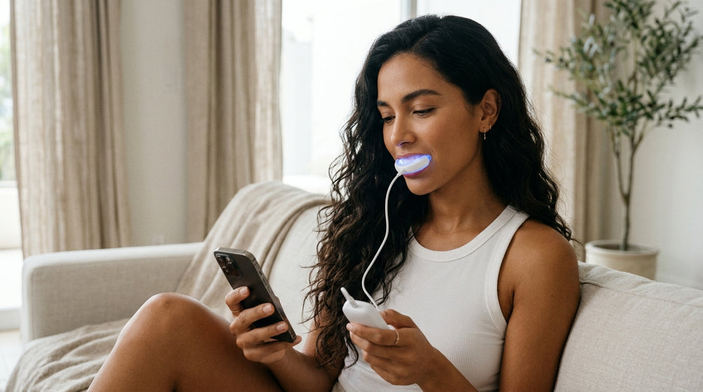 Sonrisa Más Blanca en Casa: Kit Blanqueador Dental con Luz LED