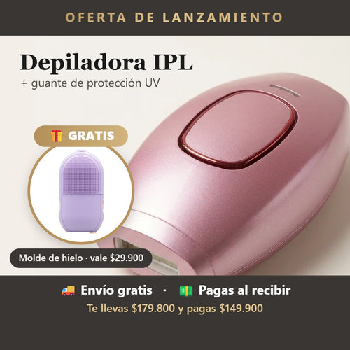 Depiladora IPL: oferta con molde de hielo de regalo
