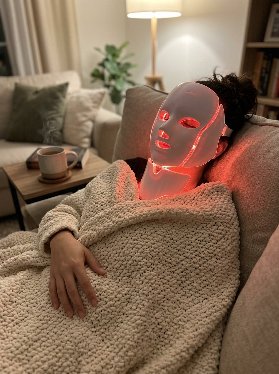 Máscara LED en acción